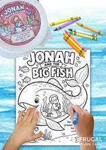 Load image into Gallery viewer, Jonah and the Big Fish Paper Plate Bible Craft