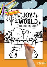 Load image into Gallery viewer, Baby Jesus in a Manger Craft