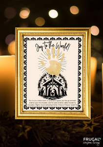 Nativity Handprint Art