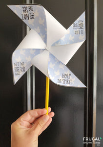 Holy Spirit Pinwheel Craft