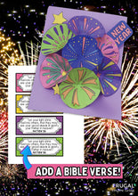 Load image into Gallery viewer, New Year Fireworks 3-D Craft