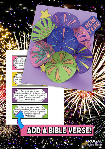 New Year Fireworks 3-D Craft