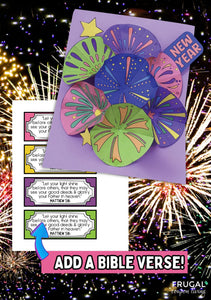 New Year Fireworks 3-D Craft