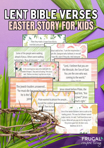 40 Lent or Easter Bible Verses for Kids