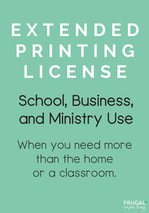 Extended Printing License