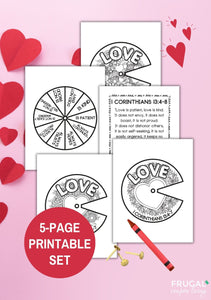 Love Is Coloring Wheel Craft