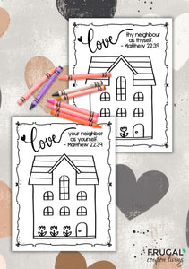 Love Your Neighbor Handprint Art