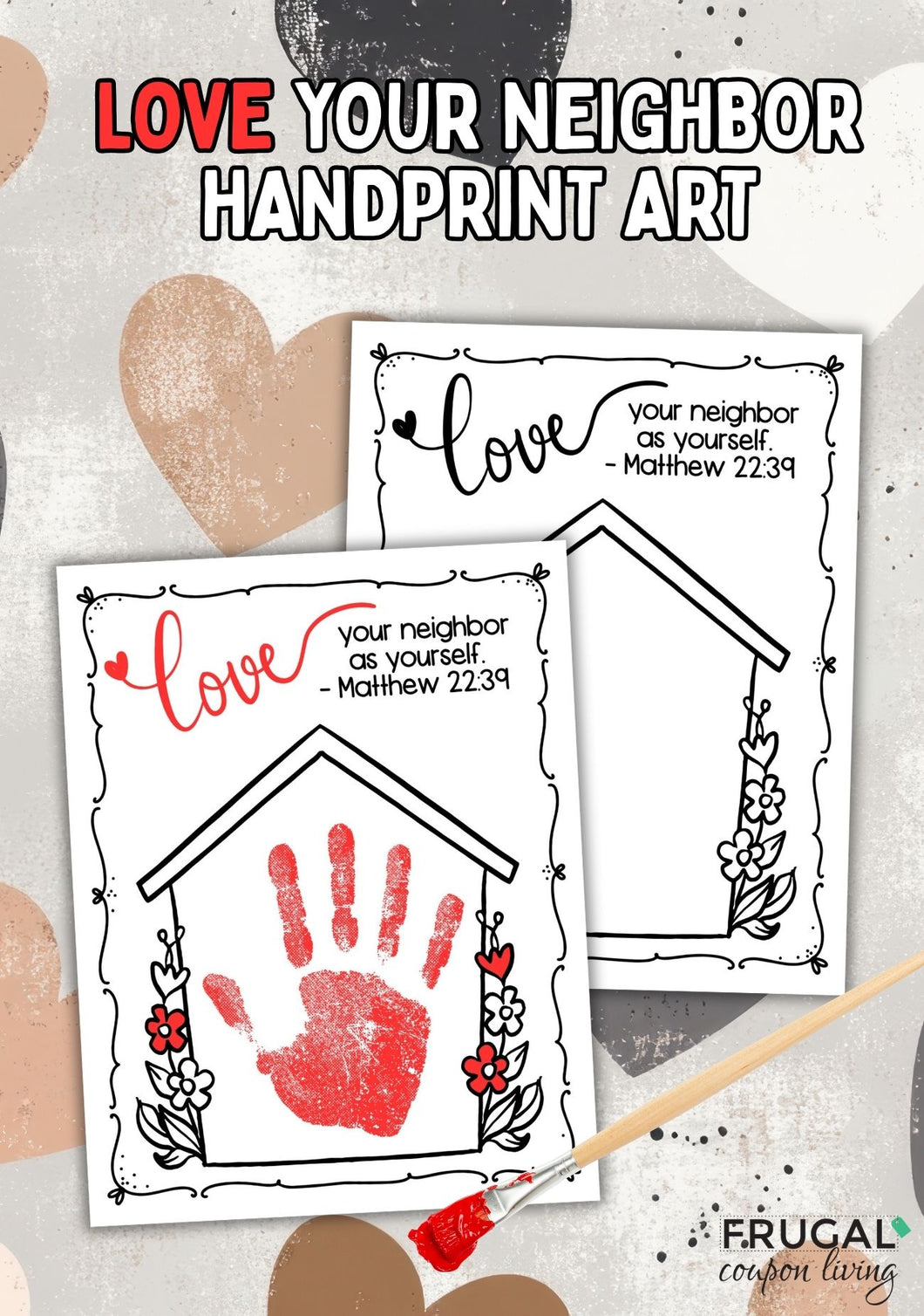 Love Your Neighbor Handprint Art