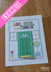 Matthew 7 Ask, Seek, Knock: 3-D Door Crafts