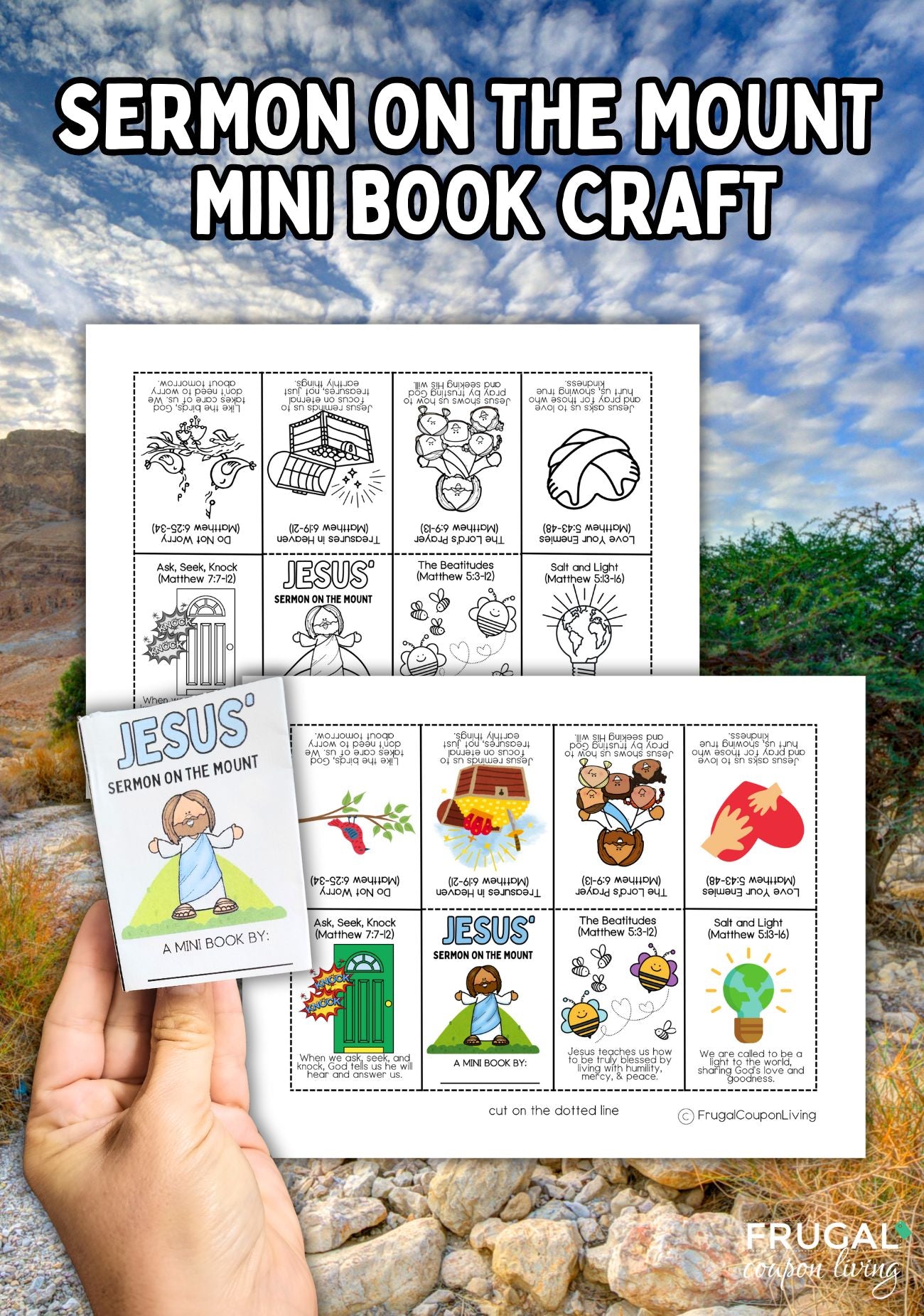 sermon-on-the-mount-for-kids-printable-miniature-book-printable-frugal-coupon-living for Free Printable Bible Mini Books Sermon on the Mount for Kids - Printable Miniature Book Printable – Frugal Coupon Living for Free Printable Bible Mini Books