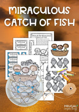 Load image into Gallery viewer, Miraculous Catch of Fish Bible Story Craft