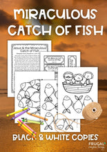 Load image into Gallery viewer, Miraculous Catch of Fish Bible Story Craft