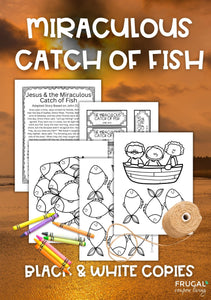 Miraculous Catch of Fish Bible Story Craft