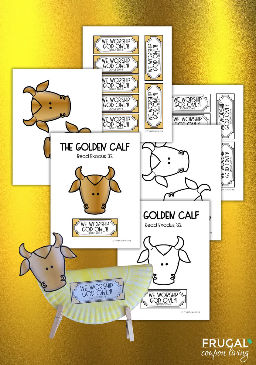 The Golden Calf Craft for Kids - Worship God Only! – Frugal Coupon Living