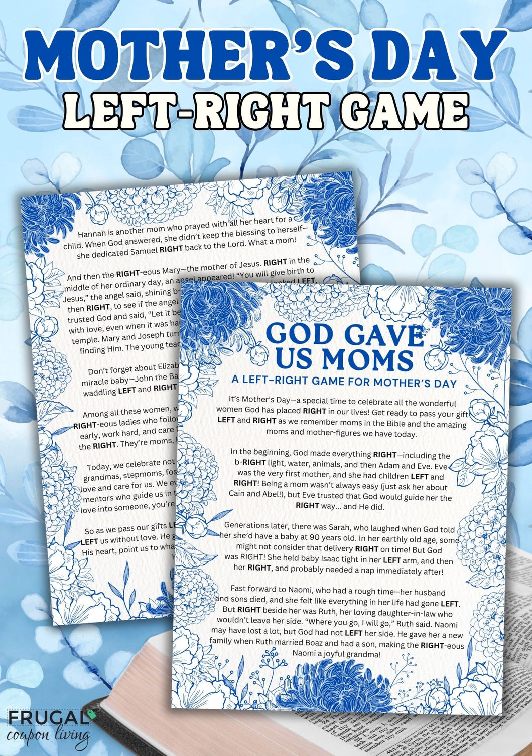 Mother's Day Left-Right Game