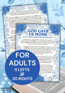 Mother's Day Left-Right Game