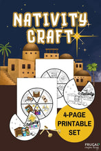 Load image into Gallery viewer, Nativity Story Craft Coloring Wheel