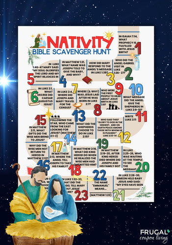 Christmas Nativity Scavenger Hunt - Bible Edition