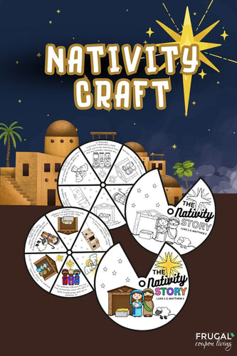Nativity Story Craft Coloring Wheel