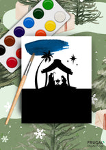 Load image into Gallery viewer, Watercolor Nativity Craft