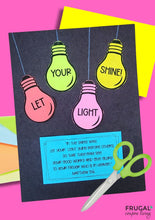 Load image into Gallery viewer, Let Your Light Shine Craft