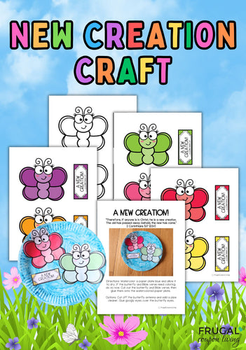 A New Creation Butterfly Craft for Kids