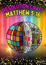 Load image into Gallery viewer, 3-D New Year's Resolution Bible Craft Mobile
