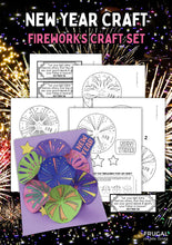 Load image into Gallery viewer, New Year Fireworks 3-D Craft