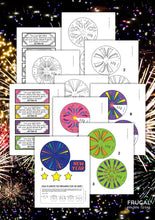 Load image into Gallery viewer, New Year Fireworks 3-D Craft