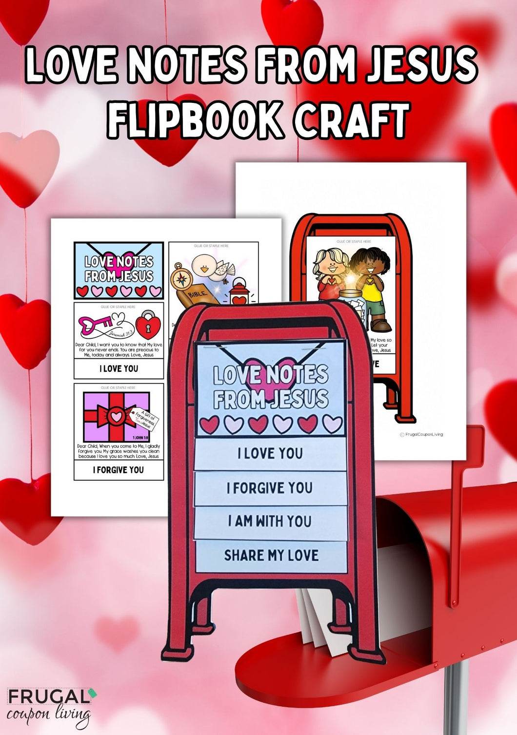 Christian Valentine Notes Mailbox Craft for Kids - Love Note from Jesus ...