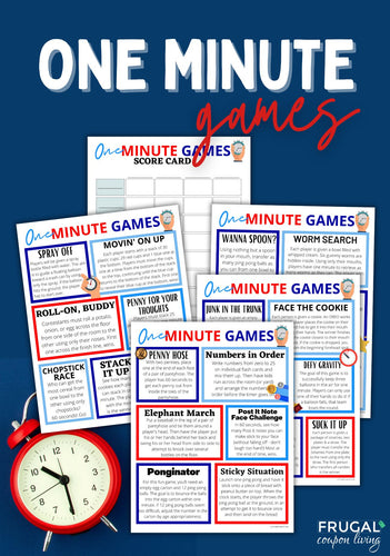 Popular One Minute Games