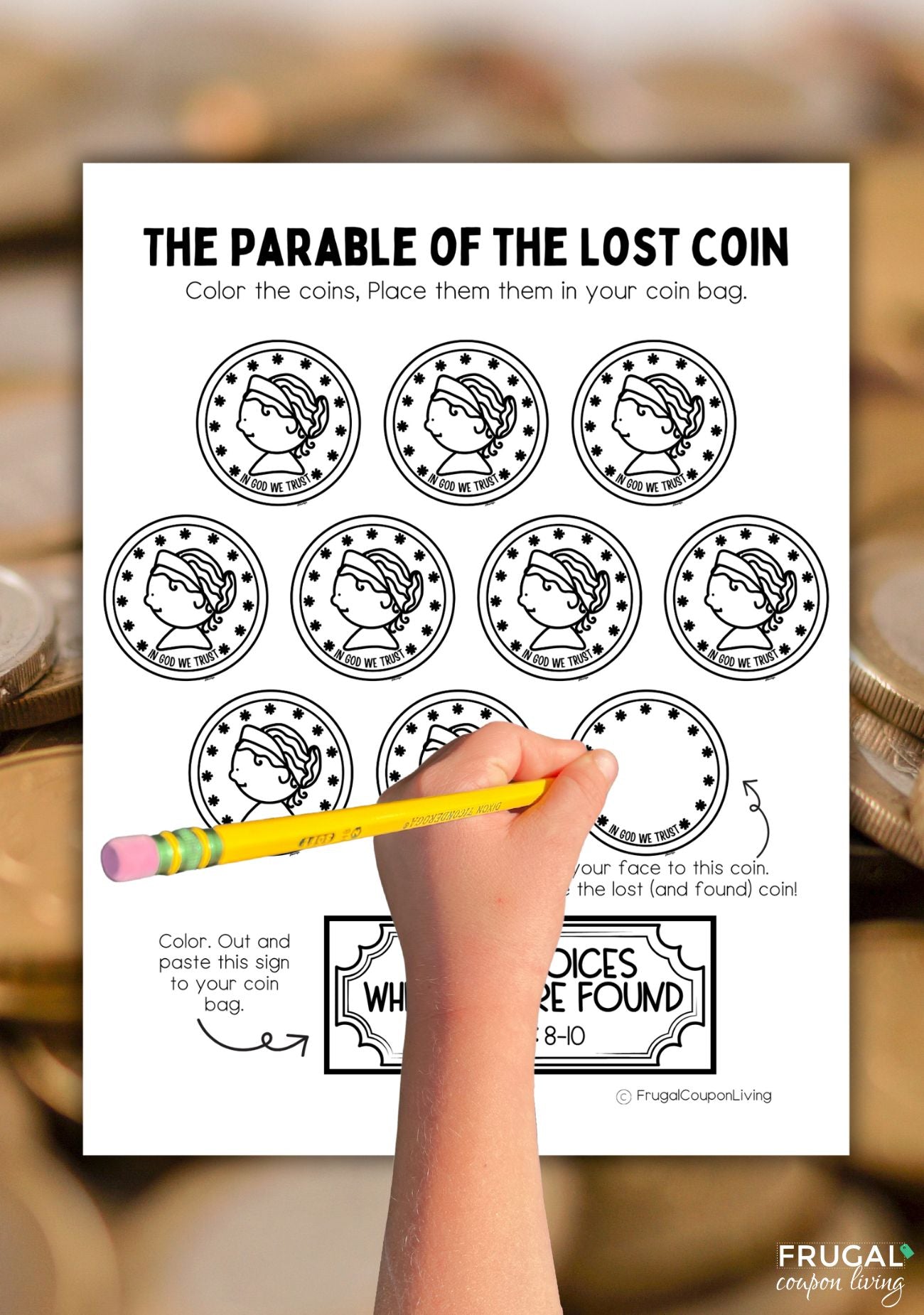 Parable of The Lost Coin Craft Set for Kids β Frugal Coupon Living