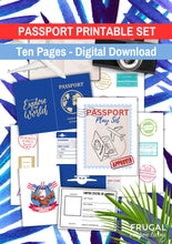 Load image into Gallery viewer, US Passport Printable Set for Kids