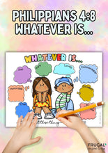 Load image into Gallery viewer, Whatever Is... Philippians 4:8 Activity Sheet