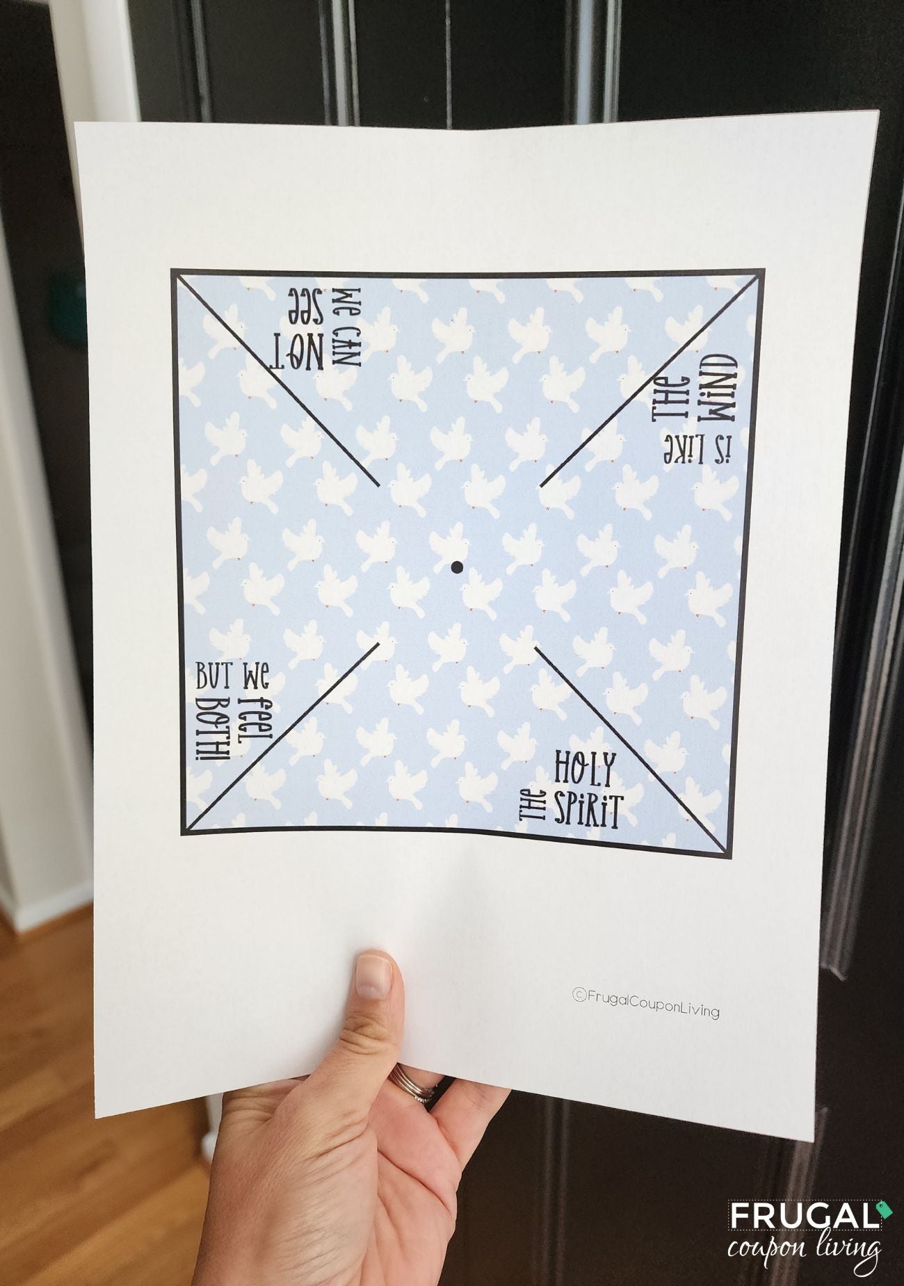 Holy Spirit Pinwheel Craft for Kids - John 14:15-26 – Frugal Coupon Living