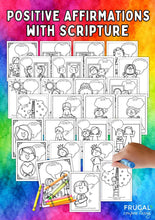Load image into Gallery viewer, Christian Affirmations Coloring Pages