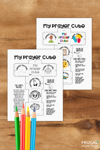 Kids' Sunday School Prayer Cube