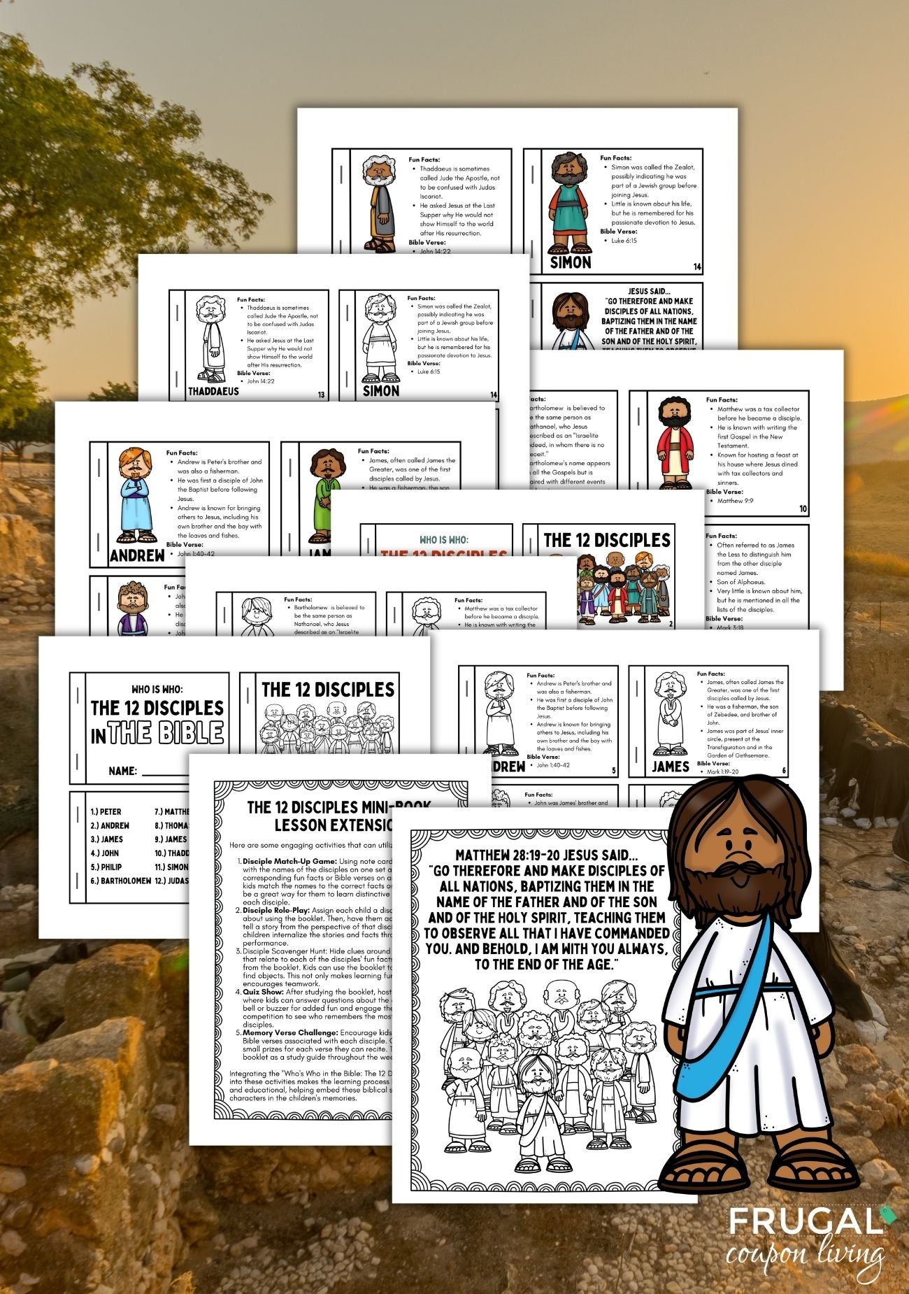 The 12 Disciples of Jesus Activity for Kids – Frugal Coupon Living the-12-disciples-of-jesus-activity-for-kids-frugal-coupon-living