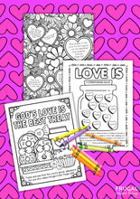 Load image into Gallery viewer, Christian Valentine Coloring Pages