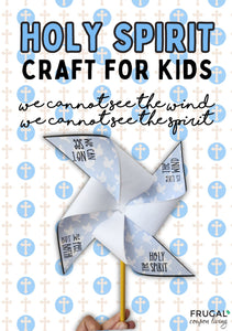 Holy Spirit Pinwheel Craft