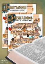 Load image into Gallery viewer, Lamentations Bible Scavenger Hunt