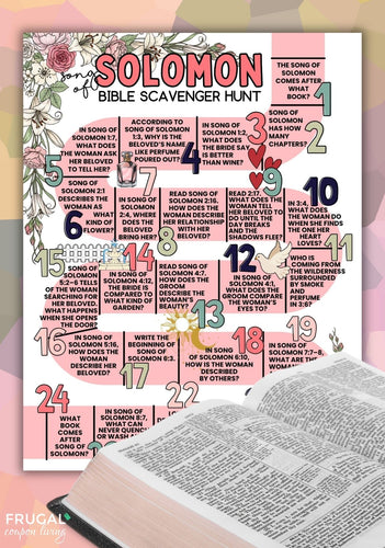 Song of Solomon Bible Scavenger Hunt