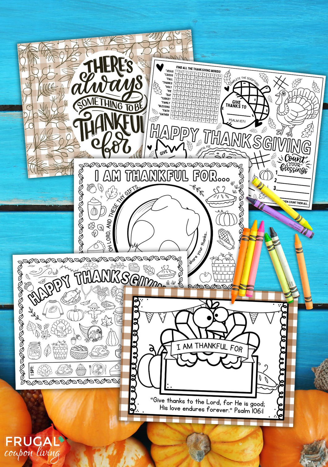 Thanksgiving Coloring Placemats