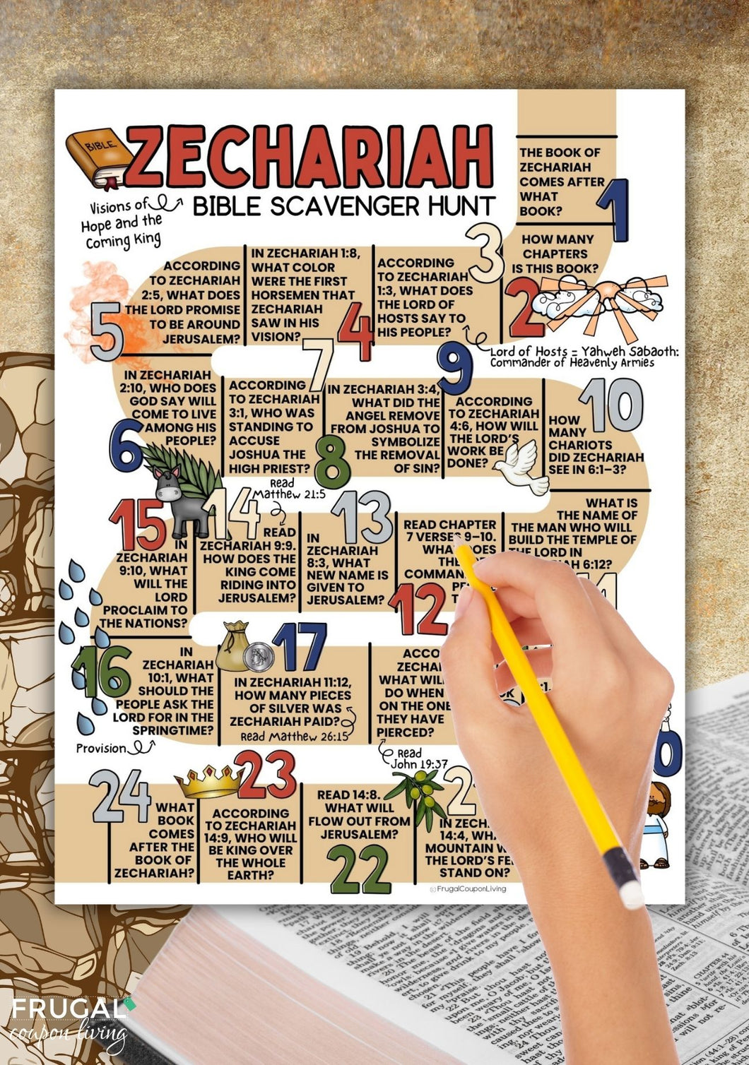 Zechariah Bible Scavenger Hunt