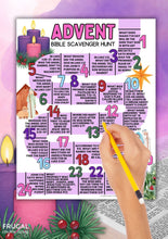 Load image into Gallery viewer, Advent Calendar Bible Scavenger Hunt