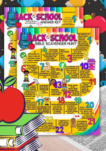 Load image into Gallery viewer, Back to School Bible Scavenger Hunt