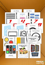 Load image into Gallery viewer, Cardboard Box Car Printable Set