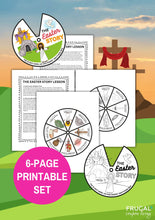 Load image into Gallery viewer, Easter Story Coloring Wheel Craft