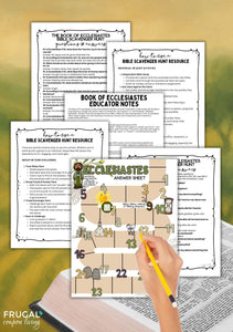 Ecclesiastes Bible Scavenger Hunt
