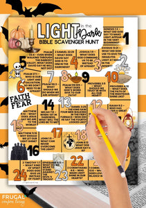 Halloween Bible Scavenger Hunt
